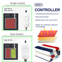 Load image into Gallery viewer, 220V Blanket Heated Electric Mattress Thicken Thermostat Electric Blankets Security Electric Heating Blanket Warm Heated Plaid