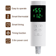 Load image into Gallery viewer, 220V Double Electric Blanket Heated Warmer Timer Body Heater Mattress Winter Bed Warmer Automatic Temperature Control Pad