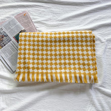 Load image into Gallery viewer, Houndstooth Scarf for Women Winter 2023 New Plaid Artificial Cashmere Scarf Thick Shawl Scarf for Women