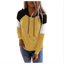 Load image into Gallery viewer, Autumn and Winter New Women's Casual Long-Sleeved Loose Casual Color Stitching Hoodie Women