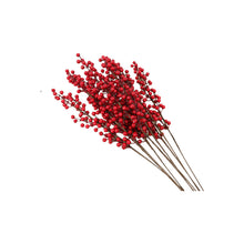 Load image into Gallery viewer, Fortune Fruit Red Berry Rich Fruit New Year Christmas Living Room Home Decoration Flower Arrangement Small Holly Bouquet