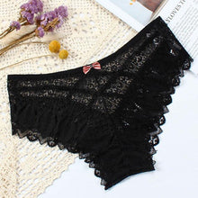 Load image into Gallery viewer, CINOON Sexy Panties Women Lace Low-waist Briefs Female Hollow Out Underwear Solid G String Lingerie Transparent Underpant