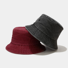 Load image into Gallery viewer, Washed Cotton Retro Fisherman Hat Trendy Men and Women Outdoor Sun Hat