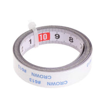 Load image into Gallery viewer, Miter Saw Track Tape Measure Self Adhesive Backing Metric Steel Ruler 1/2/3/5M
