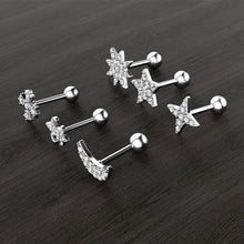 Load image into Gallery viewer, Hot New Zircon Ear Bone Stud Earrings Piercing Jewelry