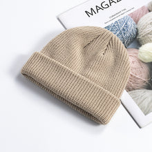 Load image into Gallery viewer, New Knitted Hat Women's Korean-Style Autumn and Winter Skullcap Men's Warm Short Beanie Hat Wool Hat