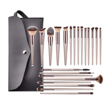 Load image into Gallery viewer, 22pcs Champagne Makeup Brushes Kit Concealer Powder Blush Eyeshadow Lip Kabuki Blending Brush cosmetic Beauty Brush Tool