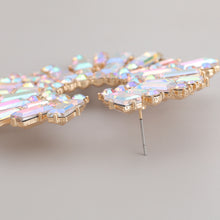 Load image into Gallery viewer, Autumn and Winter Earrings New SUNFLOWER Alloy Diamond Rhinestone Glass Drill Earrings Banquet Ear Rings Decoration