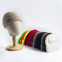 Load image into Gallery viewer, New Knitted Hat Women's Korean-Style Autumn and Winter Skullcap Men's Warm Short Beanie Hat Wool Hat