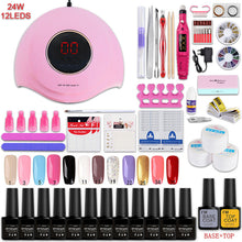 Load image into Gallery viewer, Gel Polish Set Nail kit Nail Beauty Tool Set Beginner Shop Home UV Polish UV Lamp Grinding Machine Set Full Set DIY