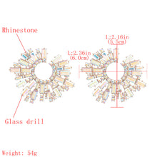 Load image into Gallery viewer, Autumn and Winter Earrings New SUNFLOWER Alloy Diamond Rhinestone Glass Drill Earrings Banquet Ear Rings Decoration
