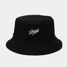 Load image into Gallery viewer, Letter Embroidered Bucket Hats Artistic Casual All-Matching Basin Hat Double-Sided Wear Suitable Outdoor Sun Hat for Men and Women