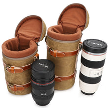 Load image into Gallery viewer, SLR Camera Storage Bag Waterproof Canvas Photography Bag Liner Bag Mirrorless Camera Digital Lens Tube Protective Case
