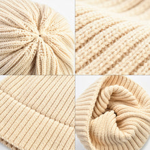 Load image into Gallery viewer, Autumn and Winter Women's Knitted Hat Men's Winter Hat Tide All-Matching Woolen Hat Winter Cold-Proof Warm Beanie Hat