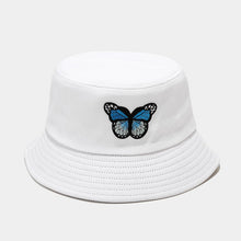 Load image into Gallery viewer, Girl Butterfly Bucket Hat Korean Style Outdoor Couple Sun Protection Sun Hat Monochrome Bucket Hat