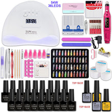 Load image into Gallery viewer, Gel Polish Set Nail kit Nail Beauty Tool Set Beginner Shop Home UV Polish UV Lamp Grinding Machine Set Full Set DIY