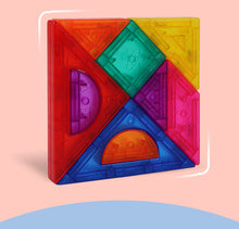 Load image into Gallery viewer, Magnetic jigsaw puzzle 9 Qiao board geometry assembly DIY for children's toy gifts