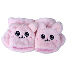 Load image into Gallery viewer, Plush Gloves Cartoon Cat Cute Half Finger Flip Warm Thickened Student Keyboard Gloves Female Winter