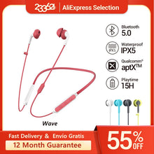 Load image into Gallery viewer, Wave Bluetooth Earphone Hanging Neck Running Sports Wireless Headset Universal Ultra Long Standby Life