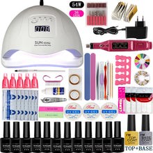 Load image into Gallery viewer, Gel Polish Set Nail kit Manicure Set Full Set Beginner Hot Lamp Manicure Package Tool Outfit