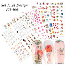 Load image into Gallery viewer, 24 Pcs Halloween Nail Art Water Sticker Set Anime Skull Bone Decals Gel Polish Slider Accessories Nail Decorations LASTZ731-755