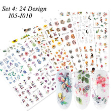 Load image into Gallery viewer, 24 Pcs Halloween Nail Art Water Sticker Set Anime Skull Bone Decals Gel Polish Slider Accessories Nail Decorations LASTZ731-755