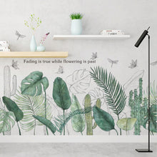 Load image into Gallery viewer, 24 styles Green Leaves Wall Stickers For Bedroom Living-room Dining Room Kitchen Kids Room DIY Vinyl Wall Decals Door Murals