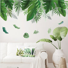 Load image into Gallery viewer, 24 styles Green Leaves Wall Stickers For Bedroom Living-room Dining Room Kitchen Kids Room DIY Vinyl Wall Decals Door Murals
