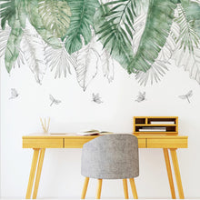 Load image into Gallery viewer, 24 styles Green Leaves Wall Stickers For Bedroom Living-room Dining Room Kitchen Kids Room DIY Vinyl Wall Decals Door Murals