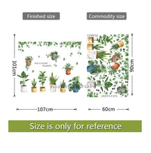 Load image into Gallery viewer, 24 styles Green Leaves Wall Stickers For Bedroom Living-room Dining Room Kitchen Kids Room DIY Vinyl Wall Decals Door Murals