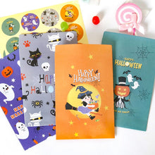 Load image into Gallery viewer, 24set Halloween Paper Candy Box Packaging Bag Pumpkin Ghost Favor Gift Box Bag Set Halloween Party Decor with Stickers Supplies