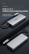 Load image into Gallery viewer, Type-C docking station USB3.0 10-in-1 USB-C to HDMI Supports TF and SD Card Reader with PD Charging Adapter