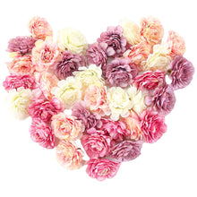 Load image into Gallery viewer, Artificial Flowers 5Cm Silk Rose Head Diy Home Room Wedding Decoration Artificial Rose Christmas Wreath Gift New Year Decor