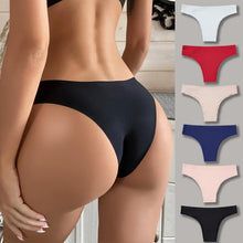 Load image into Gallery viewer, Sexy Seamless Ice Silk Stretch Comfortable Panties Low Waist Thong Women's Ultra-thin Bikini Panties