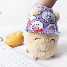 Load image into Gallery viewer, Women's Fleece-Lined Thickened Cute Student Writing Korean-Style Open-Finger Plush Half-Finger Touch Screen Gloves