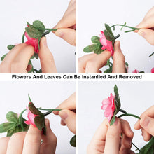 Load image into Gallery viewer, 250CM Rose Artificial Flowers Christmas Garland for Wedding Home Room Decoration Spring Autumn Garden Arch DIY Fake Plant Vine