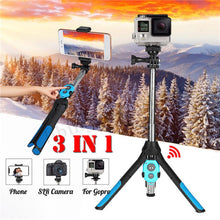 Load image into Gallery viewer, Portable Extendable Monopod Selfie Stick Tripod Bluetooth Remote for Phone Camera GoPro