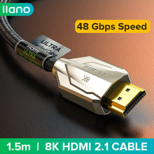 Load image into Gallery viewer, HDMI 2.1 Certified Cable Ultra High-Speed 48Gbps Cable 3D HDR Cable for PC Laptop HDTV PS5 PS4 Splitter Switch Audio Video