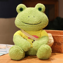 Load image into Gallery viewer, 25cm Kawaii Frog Plush Toy Soft Stuffed Animal Frog Plushie Figure Doll Peluche Toys Kawaii Room Decor Funny Sweetie Gift 개구리 인형