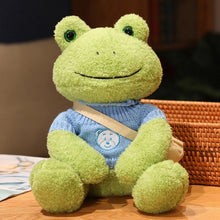 Load image into Gallery viewer, 25cm Kawaii Frog Plush Toy Soft Stuffed Animal Frog Plushie Figure Doll Peluche Toys Kawaii Room Decor Funny Sweetie Gift 개구리 인형