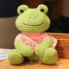 Load image into Gallery viewer, 25cm Kawaii Frog Plush Toy Soft Stuffed Animal Frog Plushie Figure Doll Peluche Toys Kawaii Room Decor Funny Sweetie Gift 개구리 인형