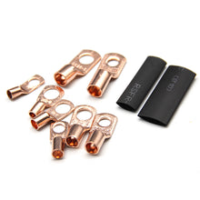 Load image into Gallery viewer, 260/240/60CPS Assorted Car Copper Ring Terminal Wire Crimp Connector Bare Cable Battery Terminals Soldered Connectors Kit