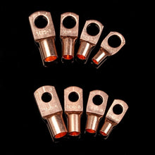 Load image into Gallery viewer, 260/240/60CPS Assorted Car Copper Ring Terminal Wire Crimp Connector Bare Cable Battery Terminals Soldered Connectors Kit