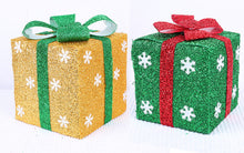 Load image into Gallery viewer, Christmas Tree Decoration High-End Frosted Platic Box Festival Bar Shopping Window Decoration Snowflake Gift Box