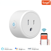 Load image into Gallery viewer, FrankEver Mini US Wifi Smart Plug Surge Protector 110-230V Voice Control Timer Smart Socket Work with Alexa Google Home Tuya