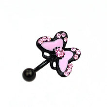 Load image into Gallery viewer, Piercing Jewelry Diamond-Embedded Fixed Butterfly Navel Ring Navel Nail Navel Ornaments