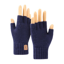 Load image into Gallery viewer, Half Finger Gloves Men and Women Keep Warm and Cold Protection in Winter Knitted Wool Wholesale Finger Leakage Gloves