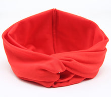 Load image into Gallery viewer, Korean Sweet Cute Contrast Color Wide Edge Headband Color Matching Elastic Ladies Cross Hair Band Headband