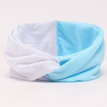 Load image into Gallery viewer, Korean Sweet Cute Contrast Color Wide Edge Headband Color Matching Elastic Ladies Cross Hair Band Headband
