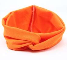 Load image into Gallery viewer, Korean Sweet Cute Contrast Color Wide Edge Headband Color Matching Elastic Ladies Cross Hair Band Headband